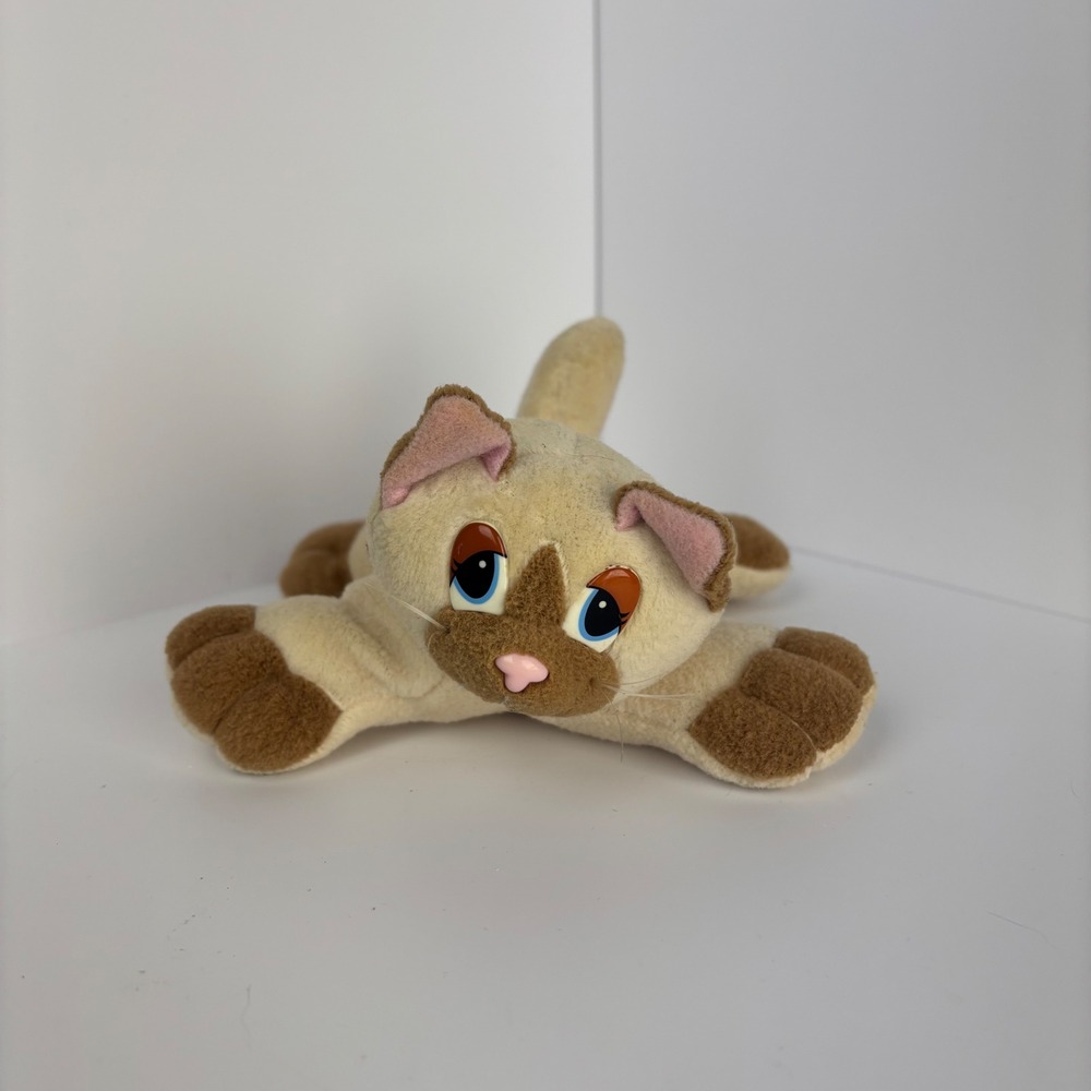Vintage 1995 Pound Purries Siamese Cat Plush Stuffed Animal Toy‎ pound puppies